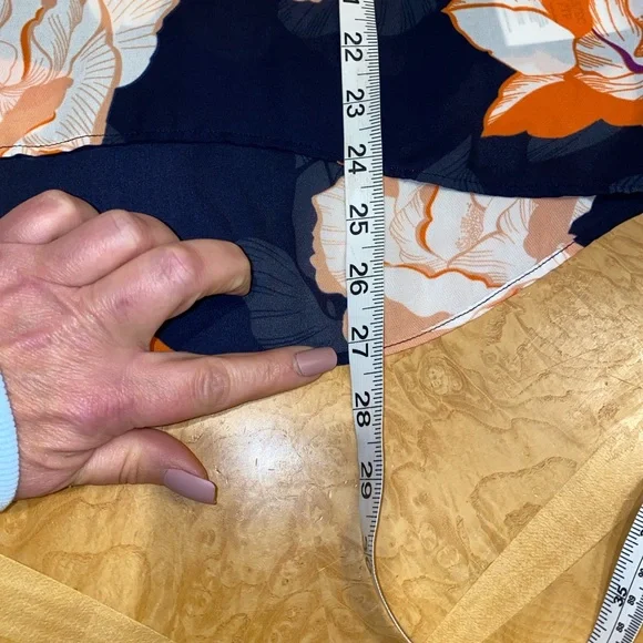 CAbi Floral High Low Cap Sleeve Tank Top Size XS Style 5030 - Picture 8 of 11